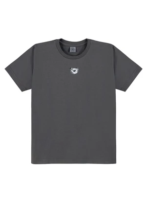 Tigor T Tigre - Camiseta Manga Curta Infantil Cinza - TIGOR T TIGRE