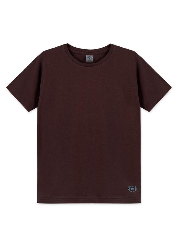 Tigor T Tigre - Camiseta Manga Curta Infantil Marrom