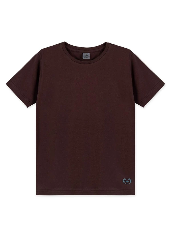 Tigor T Tigre - Camiseta Manga Curta Infantil Marrom