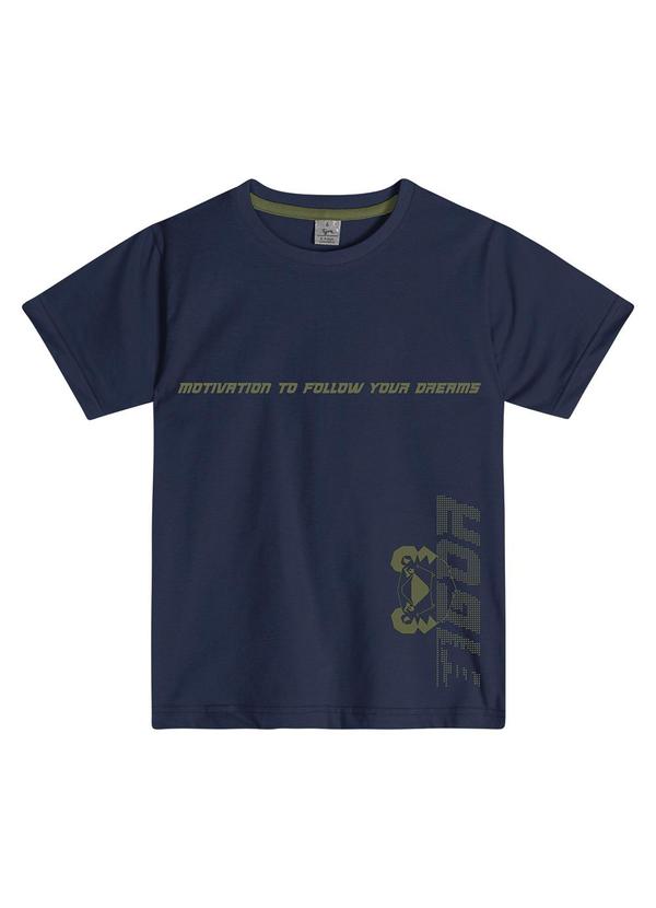 Tigor T Tigre - Camiseta Manga Curta Infantil Masculina Azul