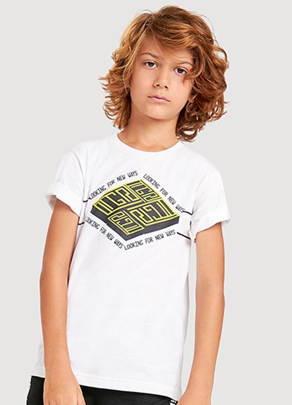 Tigor T Tigre - Camiseta Manga Curta Infantil Menino Branco