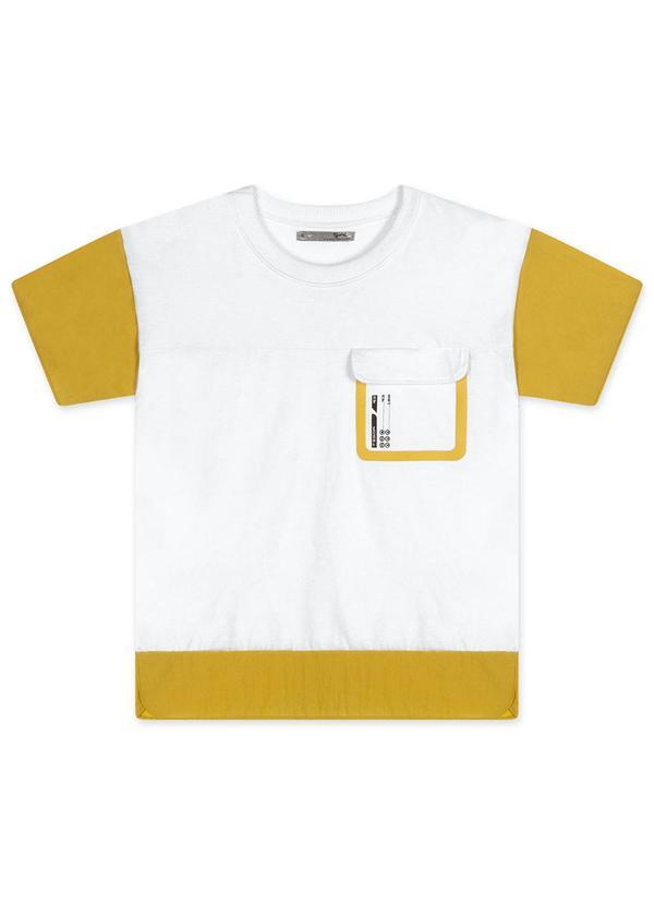Tigor T Tigre - Camiseta Manga Curta Infantil Masculina Branco