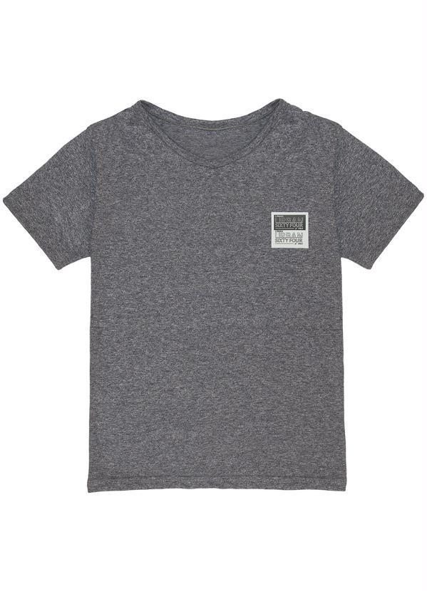 Marisol Play - Camiseta Manga Curta Infantil MeninoCinza