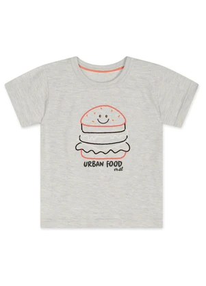 Marisol - Camiseta Manga Curta Infantil Masculina Cinza - MARISOL