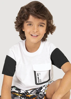 Tigor T Tigre - Camiseta Manga Curta Infantil Masculina Preto - TIGOR T TIGRE
