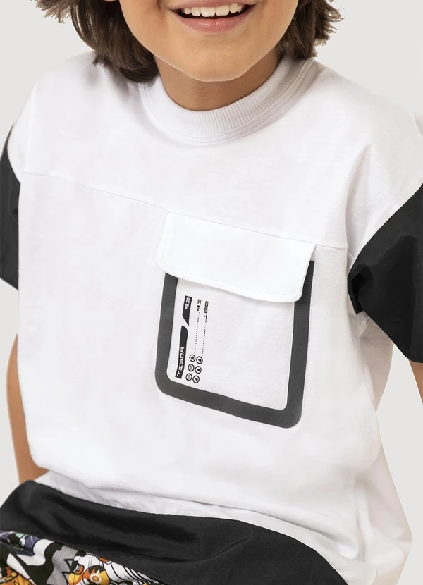 Tigor T Tigre - Camiseta Manga Curta Infantil Masculina Preto 3