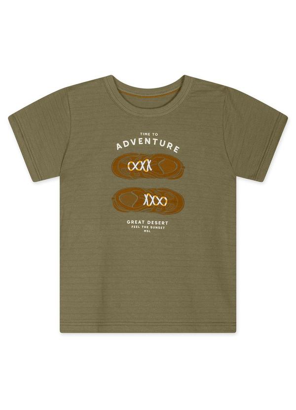 Marisol - Camiseta Manga Curta Infantil Masculina Verde