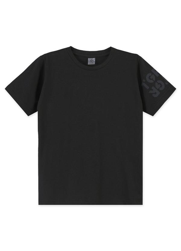Tigor T Tigre - Camiseta Manga Curta Infantil Preto