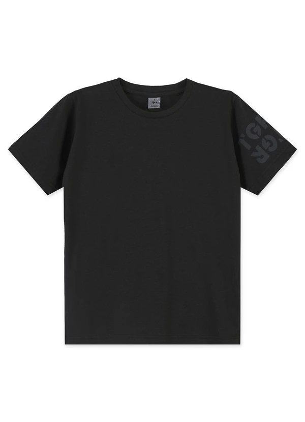 Tigor T Tigre - Camiseta Manga Curta Infantil Preto 1