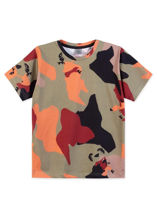 Tigor T Tigre - Camiseta Manga Curta Infantil Verde