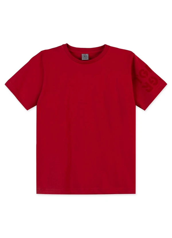 Tigor T Tigre - Camiseta Manga Curta Infantil Vermelho
