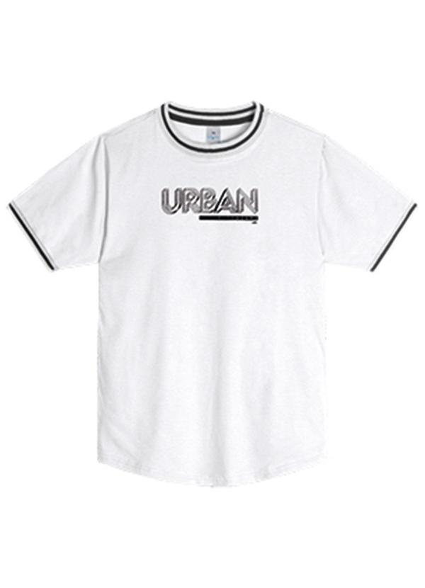Hapier - Camiseta Manga Curta Juvenil Masculina Branco