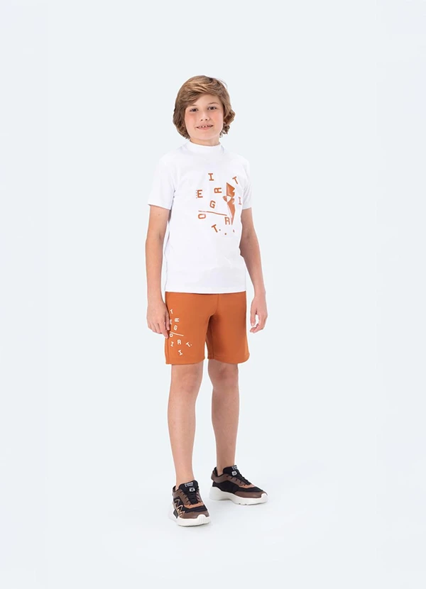 Tigor T Tigre - Camiseta Manga Curta Laranja