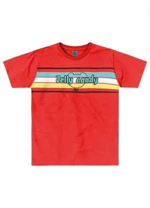 Tigor T Tigre - Camiseta Manga Curta Malha Menino Vermelho - TIGOR T TIGRE