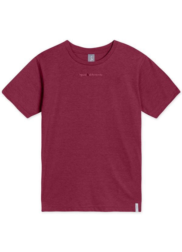 Tigor T Tigre - Camiseta Manga Curta Menino Match Bordô