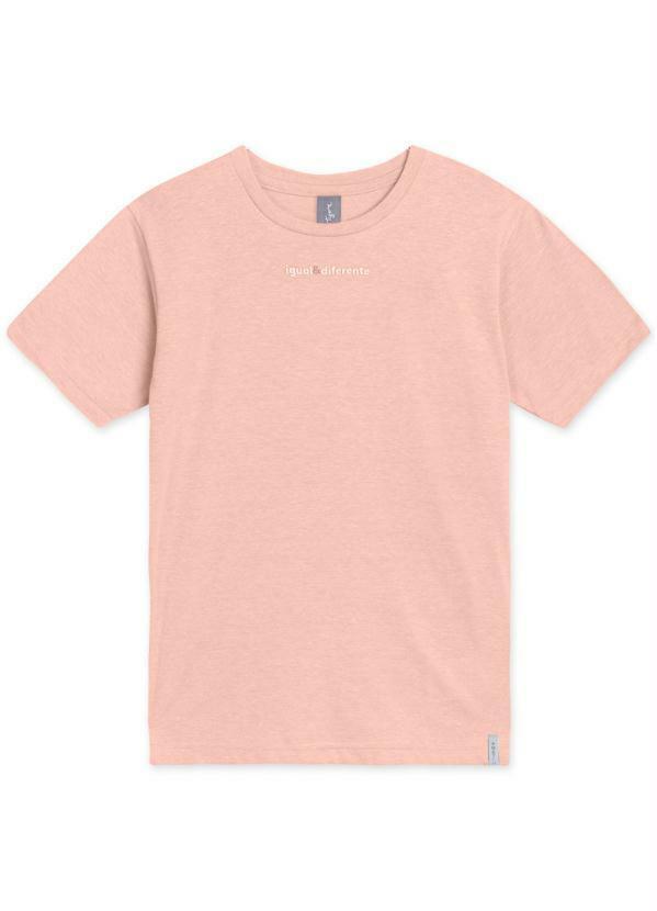 Tigor T Tigre - Camiseta Manga Curta Menino Match Rosa
