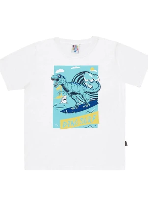 Pulla Bulla - Camiseta Manga Curta Menino Branco - PULLA BULLA