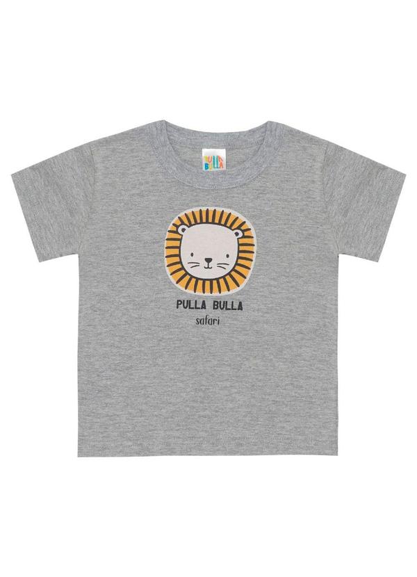 Pulla Bulla - Camiseta Manga Curta Menino Cinza