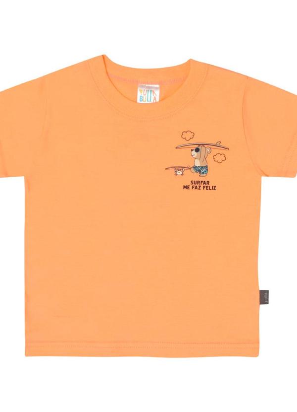 Pulla Bulla - Camiseta Manga Curta Menino Laranja