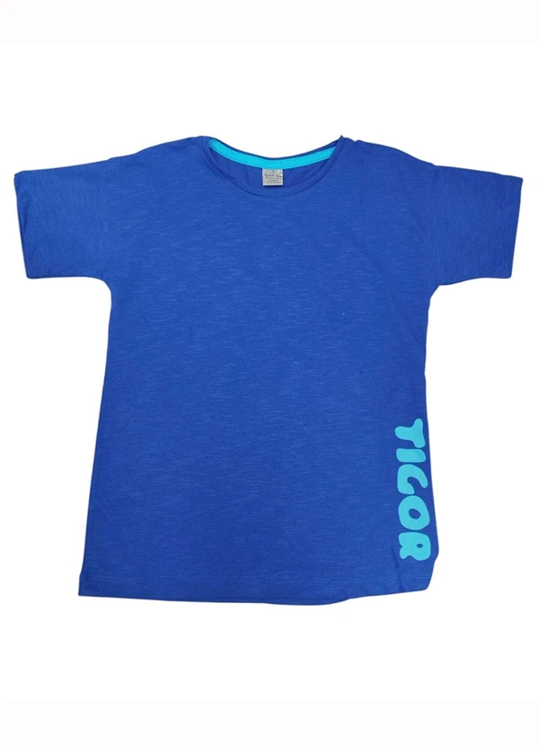 Tigor T Tigre - Camiseta Manga Curta Menino Azul