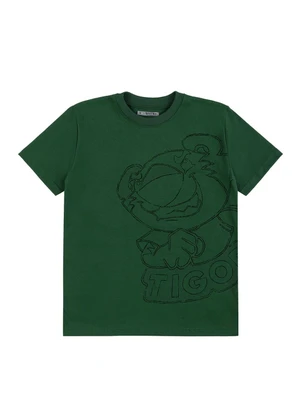 Tigor T Tigre - Camiseta Manga Curta Menino Verde - TIGOR T TIGRE