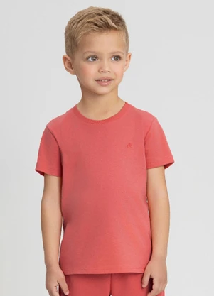 Camiseta Manga Curta Meninos Up Baby Vermelho - UP BABY