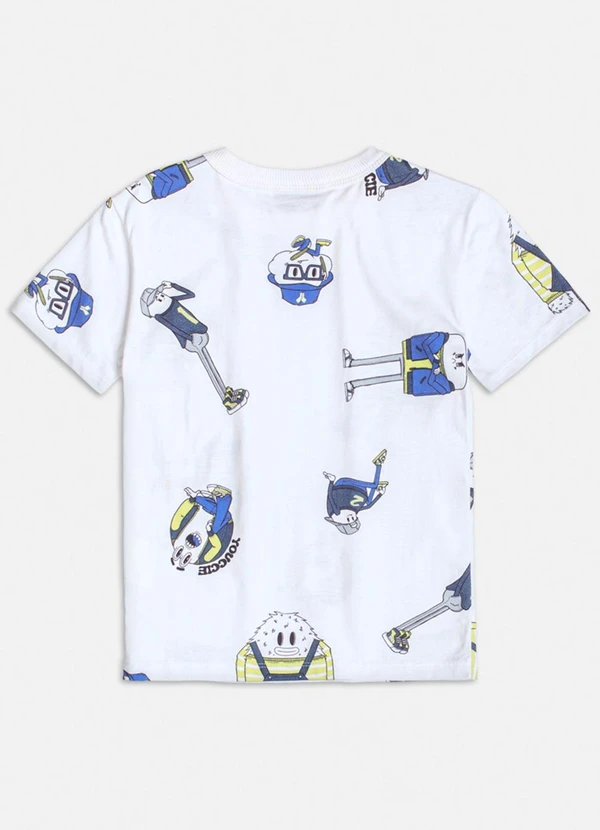 Youccie - Camiseta Manga Curta Off Monster Crew Off White 2