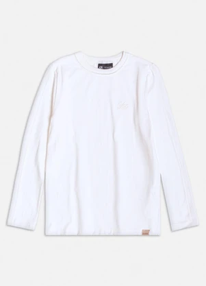 Youccie - Camiseta Manga Longa Básica Off White - YOUCCIE