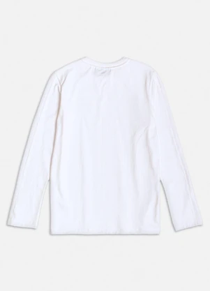 Youccie - Camiseta Manga Longa Básica Off White - YOUCCIE