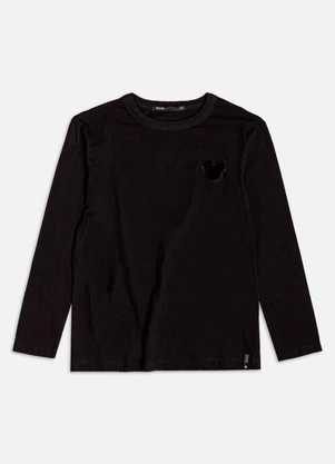 Youccie - Camiseta Manga Longa do Mickey Preto - YOUCCIE