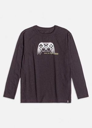 Youccie - Camiseta Manga Longa Gamer Grafite - YOUCCIE