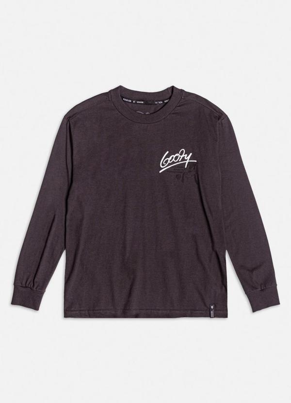 Youccie - Camiseta Manga Longa Goofy Cinza 1