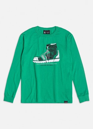 Youccie - Camiseta Manga Longa Step On The Show Verde - YOUCCIE
