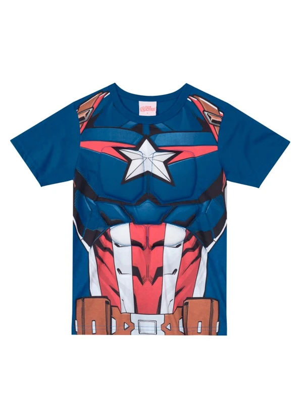 Camiseta Marvel Avengers Aniversário - Meninos Tamanhos 2T Ao 7