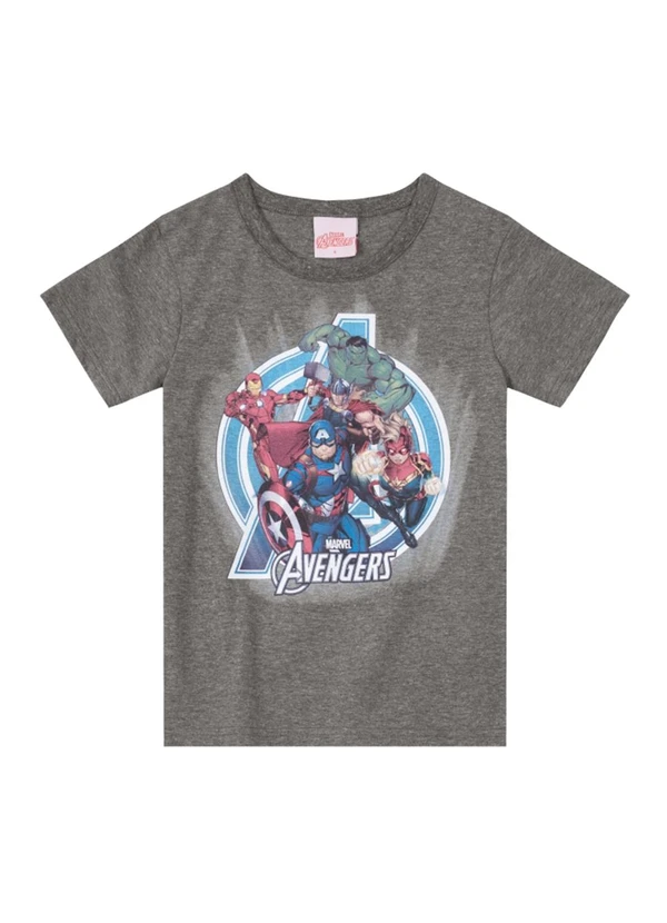 Brandili - Camiseta Marvel Avengers Infantil Menino  Cinza 3