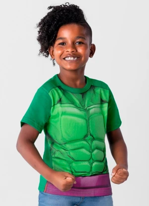Brandili - Camiseta Marvel Avengers Infantil Menino  Verde - BRANDILI