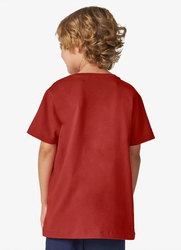 Trick Nick - Camiseta Masculina em Cotton Leve Laranja 2