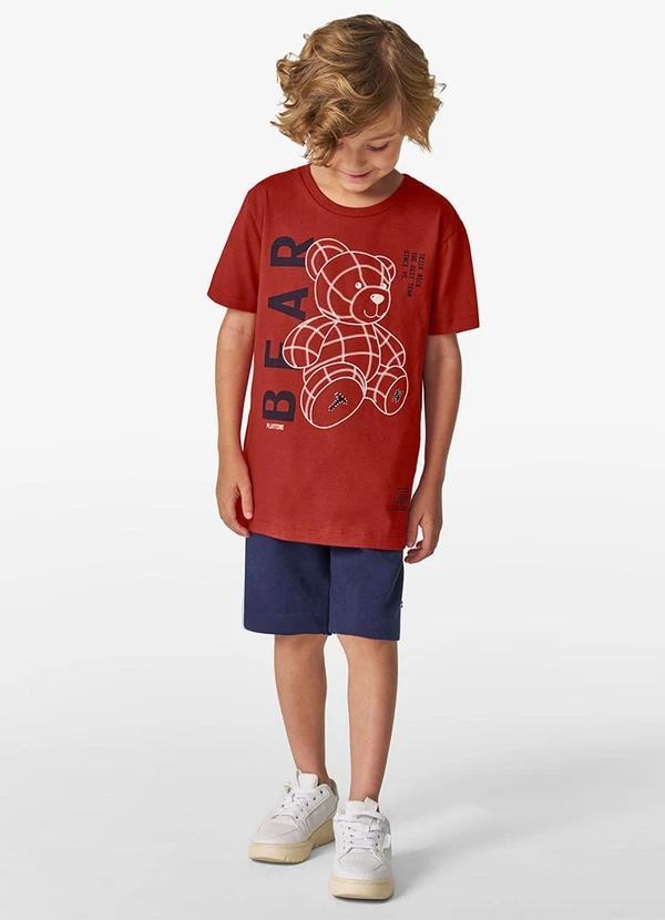 Trick Nick - Camiseta Masculina em Cotton Leve Laranja 3