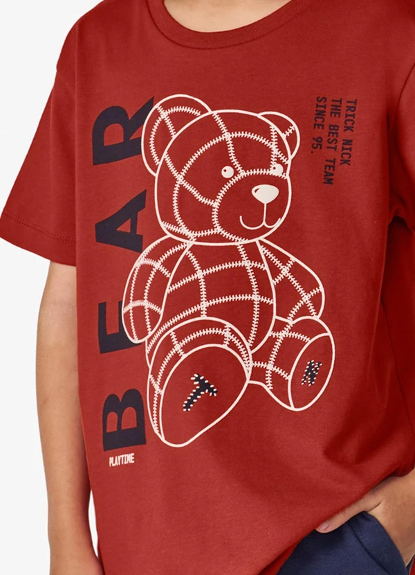 Trick Nick - Camiseta Masculina em Cotton Leve Laranja 4