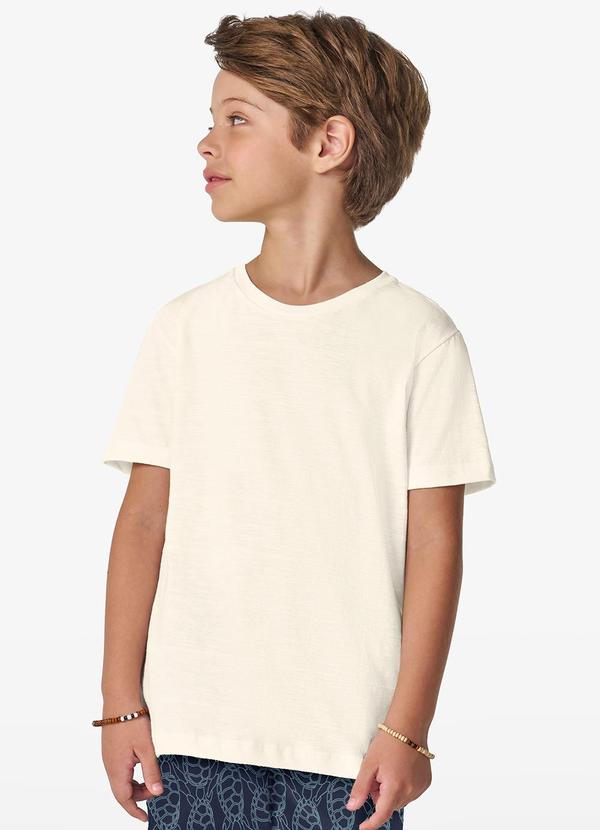 Trick Nick - Camiseta Masculina em Meia Malha Bege