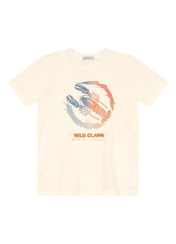 Trick Nick - Camiseta Masculina em Meia Malha Bege 2