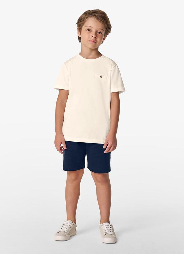 Trick Nick - Camiseta Masculina em Meia Malha Bege 1