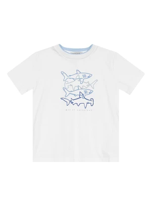 Trick Nick - Camiseta Masculina em Meia Malha Branco - TRICK NICK