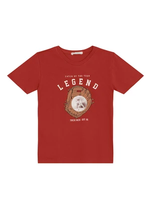 Trick Nick - Camiseta Masculina em Meia Malha Laranja - TRICK NICK
