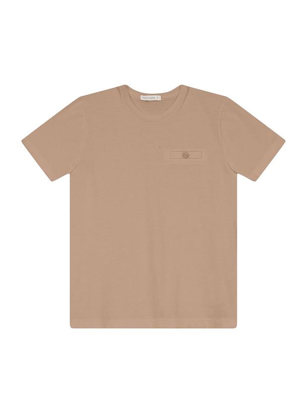 Trick Nick - Camiseta Masculina em Meia Malha Marrom