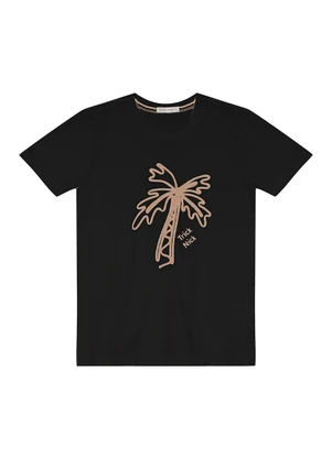 Trick Nick - Camiseta Masculina em Meia Malha Preto - TRICK NICK