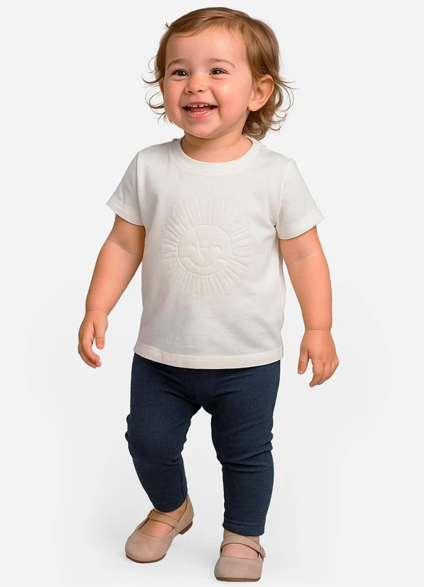 Rovitex - Camiseta Masculina Infantil Bege 3