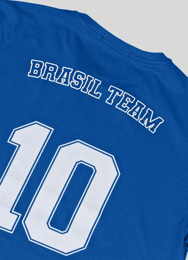 Rovi Kids - Camiseta Masculina Infantil Brasil Azul 4