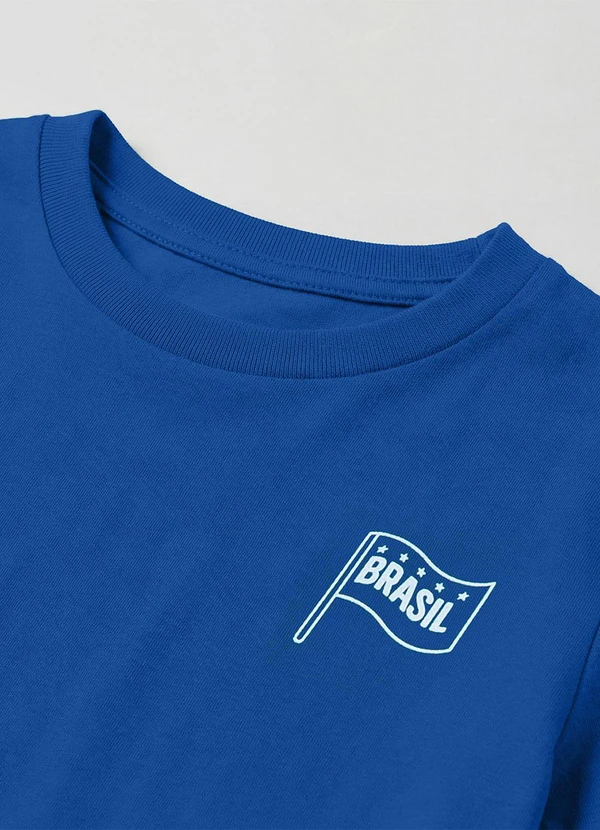 Rovi Kids - Camiseta Masculina Infantil Brasil Azul 5