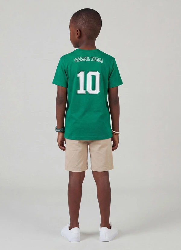 Rovi Kids - Camiseta Masculina Infantil Brasil Verde 2
